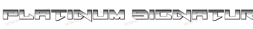 Platinum Signature R字体转换